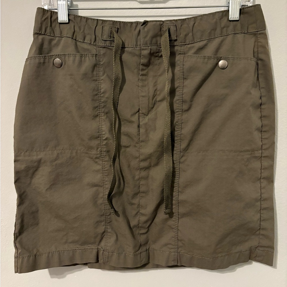 Olive Green Drawstring Skirt